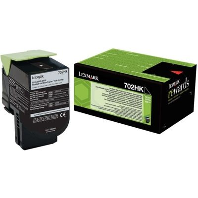 Lexmark 70C2HK0 (702HK) Toner Zwart Hoge capaciteit