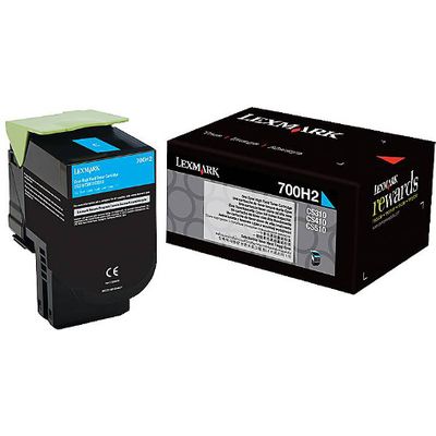 Lexmark 70C0H20 (700H) - Cyan - Toner - Grande capacité