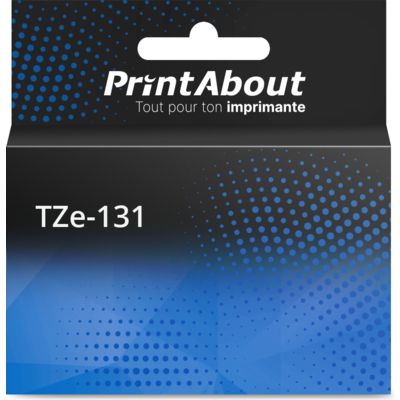 Produit compatible Brother TZe-131 - (12 mm) paquet de 5 - Multipack