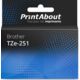 Produit compatible Brother TZe-251 - (24 mm) Paquet de 5 - Multipack