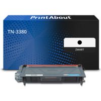 PrintAbout Huismerk vervangt Brother TN-3380 Toner Zwart Hoge capaciteit