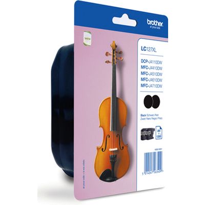 Brother LC-127XLBKBP2 Inktcartridge 2x Zwart Hoge capaciteit - Multipack 