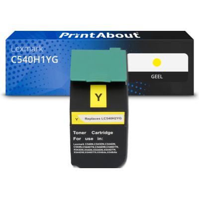 Huismerk Lexmark C540H1YG Toner Geel Hoge capaciteit