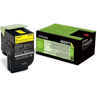 Lexmark 80C2XY0 (802XY) - Jaune - Toner - Très grande capacité