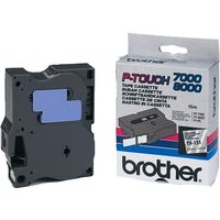 Brother TX-151 - (24 mm x 24 mm) - Noir sur transparent - Ruban