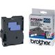 Brother TX-151 - (24 mm x 24 mm) - Noir sur transparent - Ruban