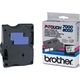 Brother TX-141 - (18 mm) - Noir sur transparent - Ruban