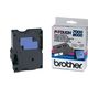 Brother TX-551 - (24 mm x 24 mm) - Noir sur bleu - Ruban
