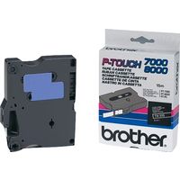 Brother TX-315 - (6 mm) - Blanc sur noir - Ruban
