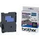 Brother TX-315 - (6 mm) - Blanc sur noir - Ruban