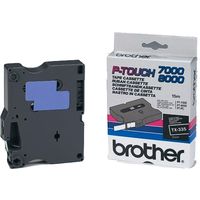Brother TX-335 - (12 mm) - Noir sur blanc - Ruban