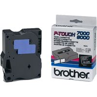 Brother TX-345 - (18 mm) - Noir sur blanc - Ruban