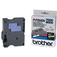 Brother TX-611 - (6 mm) - Noir sur jaune - Ruban