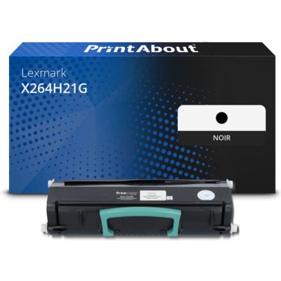 Toner compatible Lexmark X264H21G - Noir - Grande capacité