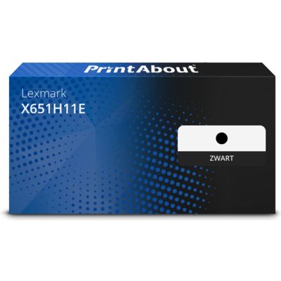 Huismerk Lexmark X651H11E Toner Zwart Hoge capaciteit