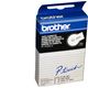 Brother TC-201 Tape Zwart op wit (12 mm)