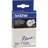 Brother TC-101 - (12 mm) - Noir sur transparent - Ruban