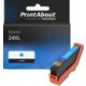 Cartouche compatible Epson 24XL (C13T24324012) - Cyan - Grande capacité