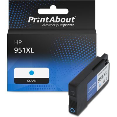 Huismerk HP 951XL (CN046AE) Inktcartridge Cyaan Hoge capaciteit