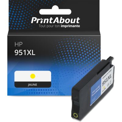 Cartouche compatible HP 951XL (CN048AE) - Jaune - Grande capacité