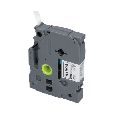 PrintAbout Huismerk vervangt Brother TZe-211 Tape Zwart op wit (6 mm)