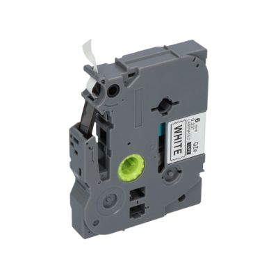 PrintAbout Huismerk vervangt Brother TZe-211 Tape Zwart op wit (6 mm)