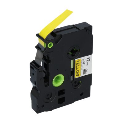 PrintAbout Huismerk vervangt Brother TZe-631 Tape Zwart op geel (12 mm)