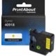 Ruban compatible Dymo 40918 (S0720730) - (9 mm) - Noir sur jaune