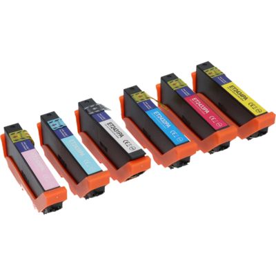 Cartouche compatibleEpson 24XL (T2438) - 6 couleurs - Grande capacité - Multipack