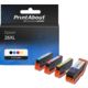 Huismerk Epson 26XL (T2636) Inktcartridge 4-kleuren Multipack Hoge capaciteit