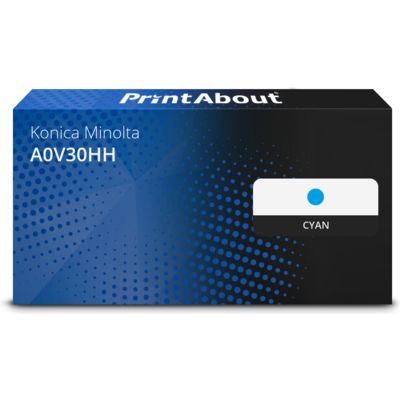 Toner compatible Konica Minolta A0V30HH - Cyan - Grande capacité