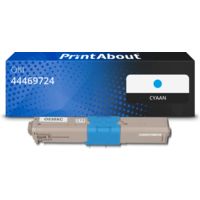 Huismerk OKI 44469724 Toner Cyaan Hoge capaciteit