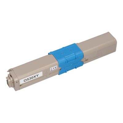 Toner compatible OKI 44469722 - Jaune - Grande capacité