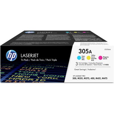 HP 305A (CF370AM) Toner 3-kleuren Multipack