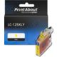 PrintAbout Huismerk vervangt Brother LC-125XLY Inktcartridge Geel Hoge capaciteit