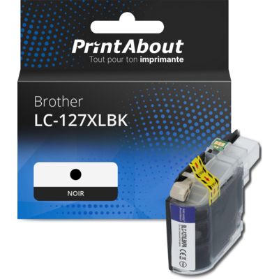 Cartouche compatible Brother LC-127XLBK - Noir - Grande capacité