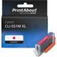Huismerk Canon CLI-551M XL Inktcartridge Magenta Hoge capaciteit