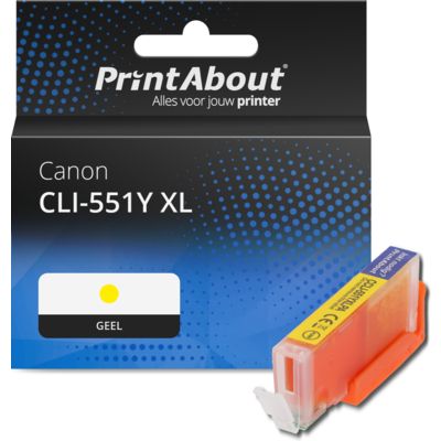 Huismerk Canon CLI-551Y XL Inktcartridge Geel Hoge capaciteit