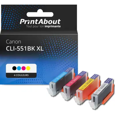 Acheter Multipack de cartouches d'encre CLI-551 BK/C/M/Y
