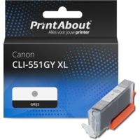 Huismerk Canon CLI-551GY XL Inktcartridge Grijs Hoge capaciteit