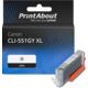 Huismerk Canon CLI-551GY XL Inktcartridge Grijs Hoge capaciteit
