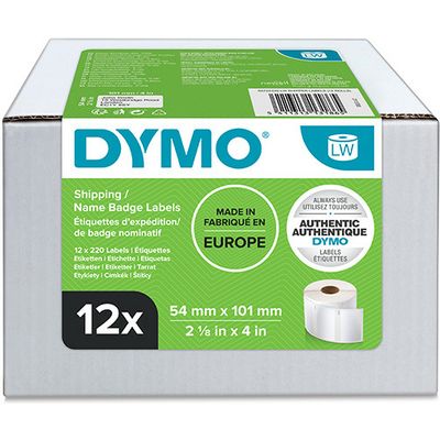 Dymo 13186 (S0722420) Multipack (54 mm x 101  mm) 12 rollen
