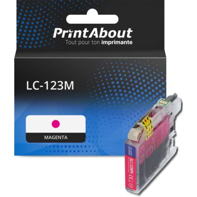 Cartouche compatible Brother LC-123M - Magenta