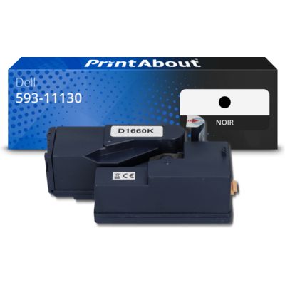 Toner compatible Dell 593-11130 (4G9HP) - Noir