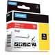 Dymo 1805422 Tape Wit op rood (19 mm)