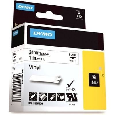Dymo 1805430 Tape Zwart op wit (24 mm)