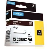Dymo 1805424 Ruban d'étiquetage blanc sur brun (24 mm)