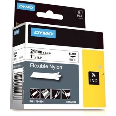 Dymo 1734524 (S0773840) Tape Zwart op wit (24 mm)