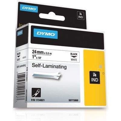 Dymo 1734821 (S0773860) Tape Zwart op wit (24 mm)