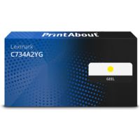 Huismerk Lexmark C734A2YG Toner Geel